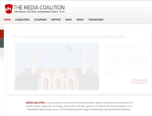 Tablet Screenshot of mediacoalition.org